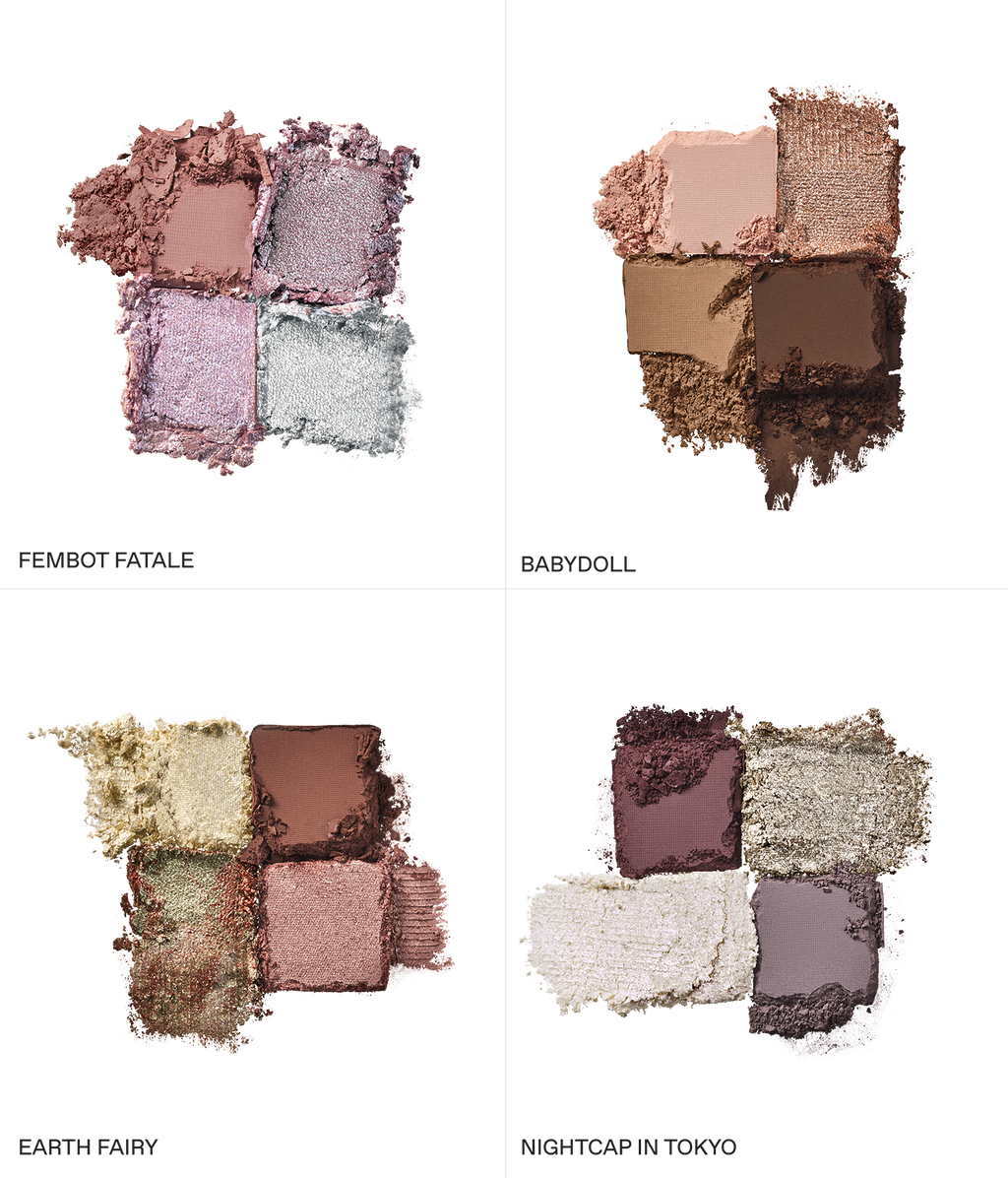 all 4 new sweet dreams eyeshadow quads