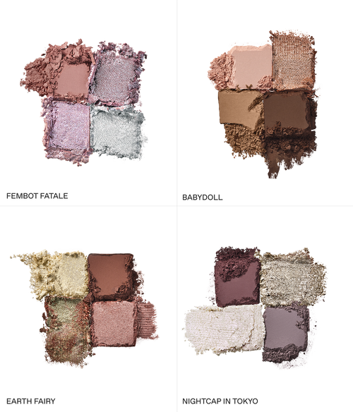 all 4 new sweet dreams eyeshadow quads