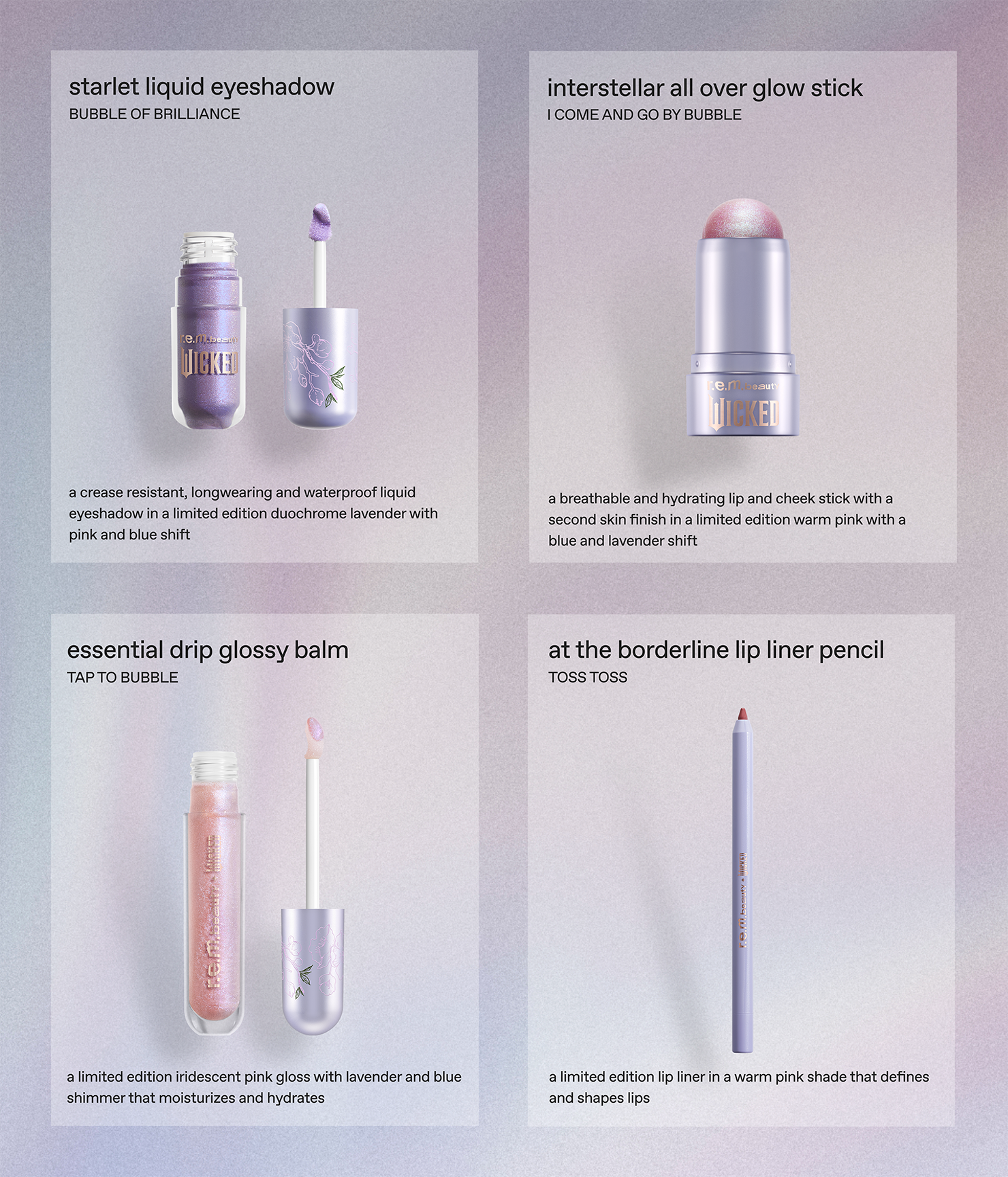 r.e.m. beauty x Wicked: For Good Glinda Makeup Set