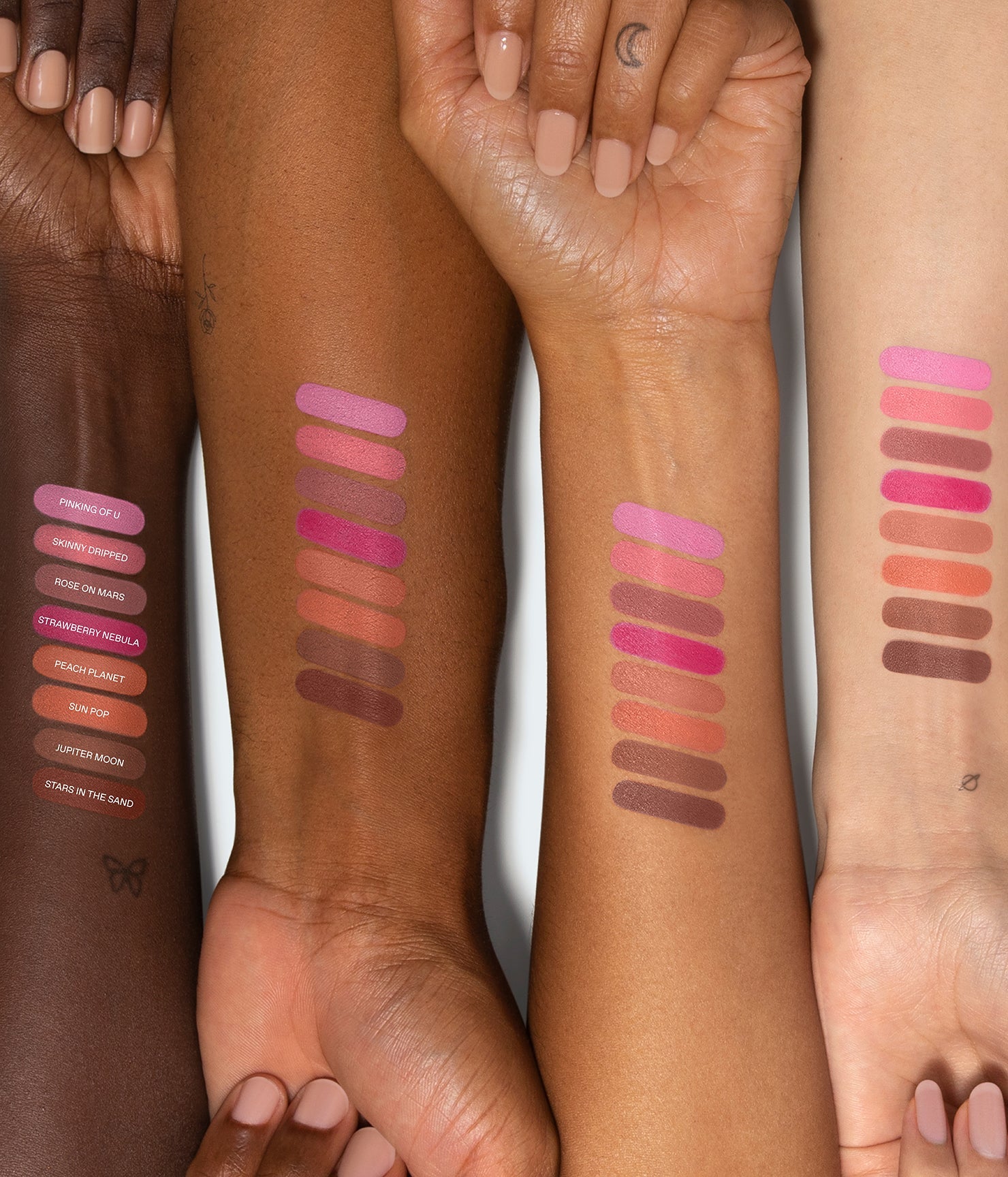 blur butter + hypernova satin matte blush set